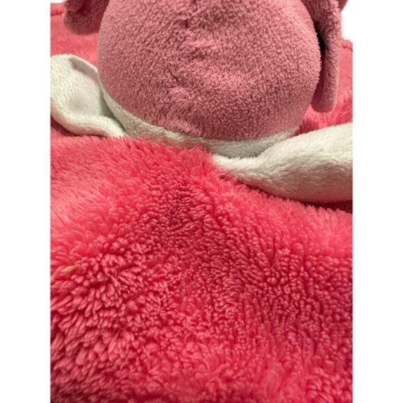 Baby Gear Glam Girl Security Pink Plush Lovey Blanket With Bow Embroidery - Picture 5 of 9